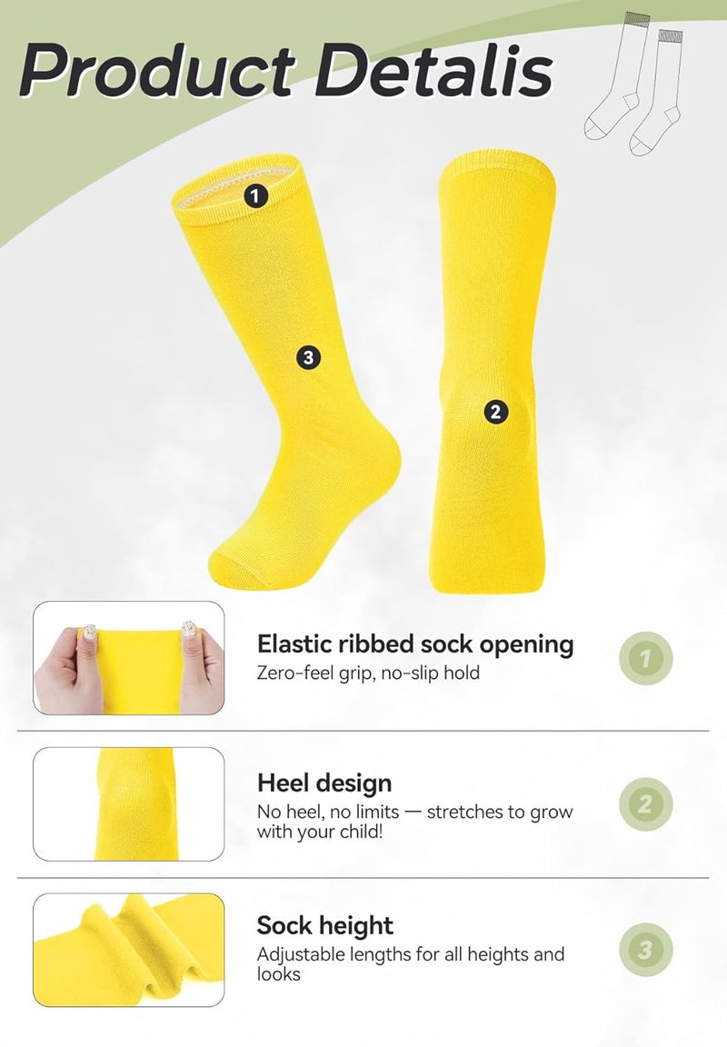 Zando Toddler Soccer Socks Baseball Softball Football Socks Tube Athletic Socks Uniform Socks Knee High Socks for Girls - Image 4